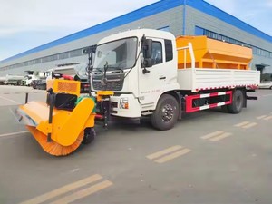 좋은 품질 10 12m3 새로운 제설 3.3m 제설기 트럭 dongeng 장착 12cbm 소금 스프레더 롤링 브러시 - Product Image 5