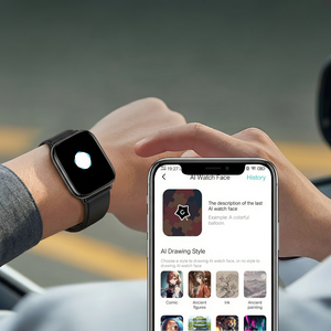 Montre connectée Dafit T59, écran AMOLED de 1,75 pouce, IP68, moniteur de fréquence cardiaque, tracker de fitness, appareil portable unisexe - Product Image 6