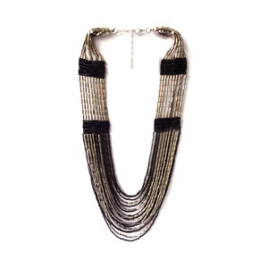 Collier à chaîne à maillons fait main pour femmes, motif cœur en perles de verre, fabriqué en Inde, bijoux ethniques personnalisés, haute qualité, mode de fête - Product Image 1