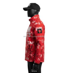 <b>Men</b> Premium Softshell <b>Jacket</b> Polyester Spandex Breathable Red Color Sublimation Custom Logo softshell <b>Jacket</b> for man - Product Image 3
