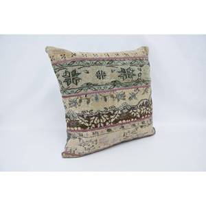 Beige Bohemian Kantha Patchwork Wool Pillow 28x28 Inch Cushion Woven Floral <b>Vintage</b> Print Portable Ball <b>Bedding</b> Floor Christmas - Product Image 3