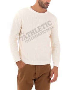 สเวตเตอร์คอกลมสำหรับผู้ชายเสื้อสเวตเตอร์ระบายอากาศได้ดีปรับแต่งขนาดได้2023ดีไซน์ไม่ซ้ำใคร - Product Image 5