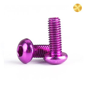 Chi phí hiệu quả ISO 7380 Anodized nhôm màu lục giác HEX ổ cắm nút Đầu Vít Máy <span class=keywords><strong>M3</strong></span> M4 M5 nhôm Allen bu lông - Product Image 1