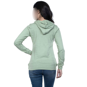 Green Fully Customized Made Best Color Contrast Unique Design Causal Wear <b>Hoodies</b> Anti-Pilling <b>Women's</b> <b>Hoodies</b> & Sweatshirts - Product Image 3