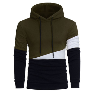 Sudadera con capucha cálida de algodón/poliéster personalizada para hombre, sudaderas con capucha de manga larga de invierno con diseño de cuello personalizado de talla grande para hombre - Product Image 1