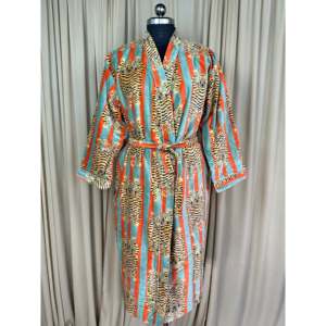 Kimono de luxe unisexe en velours, élégant, réversible, doublé coton, robe de chambre originale, veste bohème, robe de maison pour automne, hiver et Noël - Product Image 2