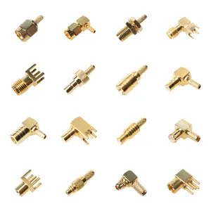 RF coaxial Female Male R/A SMA SMB MCX Right Angle MMCX Male Plug RF Coaxial Connector Crimp for RG316 RG174 LMR100 Cable