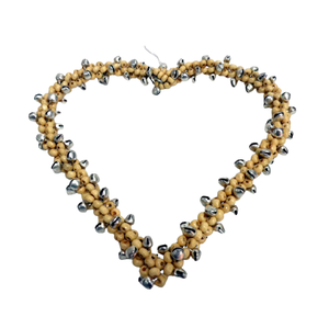 Diseño moderno hierro/Cuentas colgante corazón tamaño estándar niquelado pared colgante estrella para decoración de Navidad hecho a mano - Product Image 5