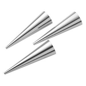 Juego de 3 Moldes de Acero Inoxidable Pedrini (3.5x12cm) Cannoncini Mignon 0094, Herramientas para Hornear y Repostería - Product Image 1