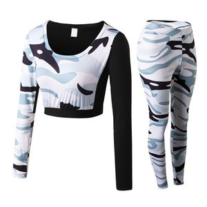 Ensemble de yoga pour femmes Active Wear Soutien-gorge et leggings de fitness grande taille Soutien-gorge et leggings de sport pour vêtements de sport d'entraînement - Product Image 3