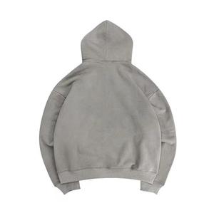 Concevez votre propre logo, sweats à capuche pour hommes en denim délavé, utilisation en extérieur, dernier design, sweats à capuche pour hommes en denim délavé à vendre - Product Image 3