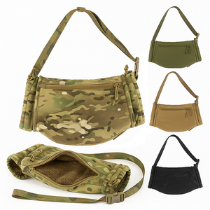 Chauffe-mains tactique d'extérieur, pochette isolée en polaire camouflage pour la chasse, le camping et les conditions climatiques froides - Product Image 1