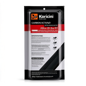 Kit Guarnizione per Porta Doccia Koricini 6mm Nero Opaco, 200cm, Magnetica Antigoccia per Arredo Bagno - Product Image 2