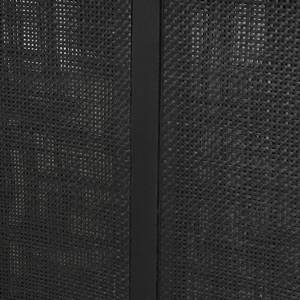 Mesa de Comedor de Madera de Mango Maciza y Diseño de Patas Ajustadas con Textura Natural y Contraste Audaz, Acabado Negro Oscuro - Product Image 5