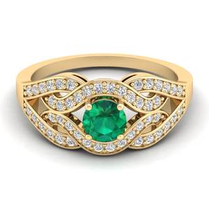 Bagues d'éternité de mariage personnalisées REYES en argent sterling 925 avec moissanite, pierres précieuses émeraude, alliance de fiançailles, bijoux fins pour femmes - Product Image 1