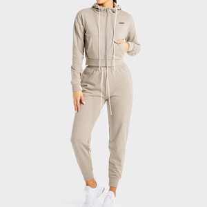 Wholesale Custom Tracksuits Hoodie And Pants Two-Piece Outfit Heavyweight Fleece Premium Wear <b>Women</b> Fleece Tracksuit Set 2026 - Product Image 1