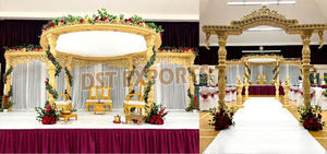 Mandap de Madera para Bodas Gujarati, Eventos de Boda, Pilares de Madera de Alta Venta, Fabricantes de Mandaps, Lugares para Bodas en Australia - Product Image 2