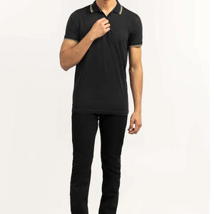 2025 polos pour hommes en gros avec broderie ou impression de logo personnalisé polo à la mode - Product Image 4