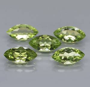 Natural "Peridoto de corte Marquesa" |, Piedra preciosa suelta hecha a mano | Buena fabricación de alta calidad | Joyería fina de piedra natural para ropa de fiesta. - Product Image 1