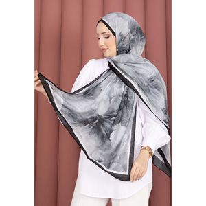 ชุดเครื่องประดับศีรษะและผ้าพันคอสีดำลายดอกไม้เอลซ่า - Product Image 1