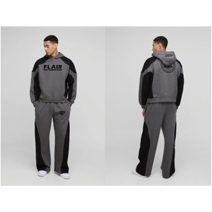 Sweat à capuche en coton biologique 100% pour hommes de haute qualité, épais, surdimensionné, Streetwear, motif solide, broderie perlée - Product Image 1