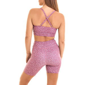 Nueva llegada ropa de gimnasio sin costuras entrenamiento mujeres Biker Set/nuevo estilo Fitness Wear mujeres transpirable Biker Set - Product Image 2