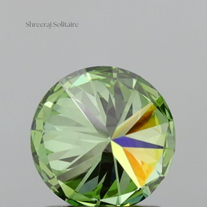 Diamant de laboratoire rond vert vif fantaisie exclusif de 1,00 ct, clarté VS1, type CVD 2A, certifié IGI, taille idéale pour bijoux de luxe - Product Image 4