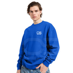Sudadera extragrande para hombre, tela de algodón suave, parte superior con hombros caídos, ideal para capas y comodidad - Product Image 1