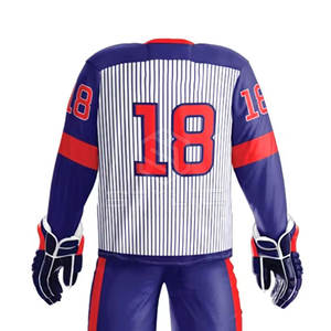 Fait sur mesure en gros uniforme de hockey sur glace unisexe à séchage rapide uniforme de hockey sur glace respirant à vendre - Product Image 5