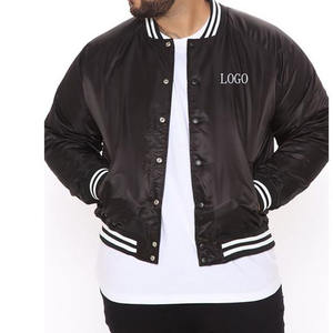 แจ็กเก็ตเบสบอลผ้าซาตินสำหรับผู้ชายเสื้อแจ็กเก็ตเบสบอลมหาวิทยาลัยสำหรับฤดูหนาวปักลายแบบว่างเปล่าออกแบบได้ตามต้องการ - Product Image 6