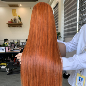 Peluca recta de encaje fino HD Natural, cierre de cabello Remy, grado Piano Color Vietnam, pelucas de trama única - Product Image 1