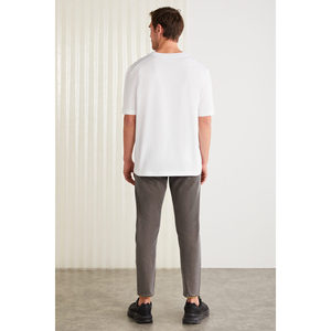 เสื้อยืดคอกลมทรงปกติพิมพ์ลายผ้าฝ้ายออร์แกนิก 100% สำหรับผู้ชาย GRIMELANGE - Product Image 5