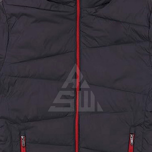 Vestes matelassées décontractées d'hiver pour hommes de bonne qualité, col montant, logo sur le devant, légères et respirantes - Product Image 3