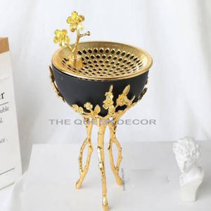 Quemador de incienso chapado en oro de Oriente Medio de alta calidad al por mayor, quemador Bakhoor árabe para musulmanes como regalo - Product Image 2