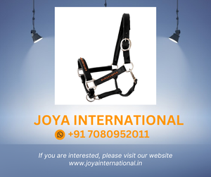 Horse Halter Bling <b>Coffee</b> Black Leather New High Quality Horse Leather Halter <b>Folded</b> - Product Image 2