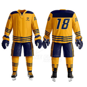 Uniforme de hockey sobre hielo transpirable de tamaño personalizado para adultos conjunto de último diseño - Product Image 2