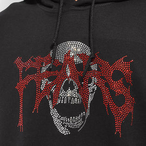 Sweat-shirts vintage lourds sur mesure pour hommes, taille plus, avec strass, en coton mélangé, sweat-shirts pour hommes avec strass - Product Image 6