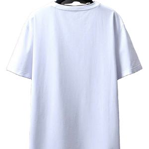 T-shirt épais à col rond pour hommes, 100% coton, style streetwear personnalisé, OEM 250 g/m² - Product Image 1