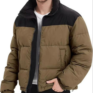 Chaqueta de Invierno para Hombre, Ultra Cálida, Transpirable, Ecológica, de Poliéster Impermeable, con Capucha, Cierre Completo, Estilo Casual para Exteriores - Product Image 1
