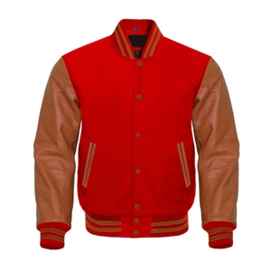 2025 personnalisé High Street Style Letterman Baseball veste nouveau Look personnalisé laine Original cuir manches fabricant en gros - Product Image 1
