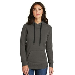 Sweat à capuche décontracté pour femme à manches longues avec poche kangourou, gris, hiver, 100% coton, polaire, séchage rapide, respirant, coupe-vent - Product Image 4