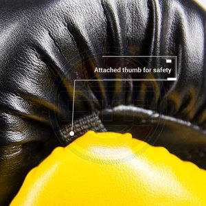 Gants de boxe professionnels en cuir PU de haute qualité avec écran tactile, couleurs et tailles personnalisables, logo sur mesure, longueur de poignet ajustable - Product Image 5