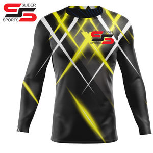 <b>Men</b> Women Long Sleeve <b>Swimming</b> fight wear Rash Guard Sublimation Sea Short Sleeve Rashguard Free Mock up - Product Image 1