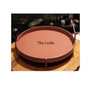 Bandeja de comida de hierro con forma redonda de calidad superior Bandeja de chocolate y postre a precios razonables - Product Image 1