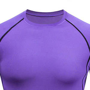 Camisas de compresión de manga larga para hombre Ropa deportiva ajustada de secado rápido Culturismo 100% Camisetas de poliéster Hombres Rash Guard para la venta - Product Image 2