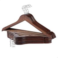 SMART COAT Ecologische, hoogwaardige houten kledinghangers voor kledingwinkel, keuken, kledingkast, badkamer - Moderne stijl, aanpasbare maat