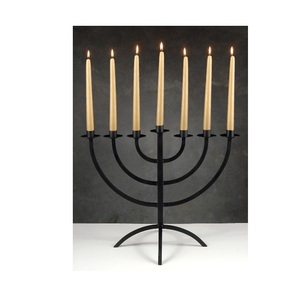 Modern minimalist metal candle holders for tealight taper and pillar candles ideal for home office <b>bedroom</b> decor - Product Image 1