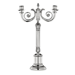 Vente chaude centre de table de mariage bougeoir candélabre bougeoir en argent pour la maison hôtel fournitures au prix de grossiste - Product Image 3
