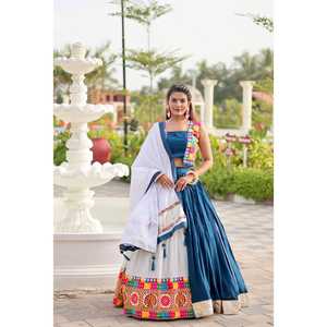 LAUNCHING NEW FESTIVE PARTY LEHENGACHOLI WTH DUPATTA & PENT FABRIC FAUX GEORGETTE REVERSIBLE COMFORTABLE - Product Image 1