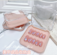 Boîte d'emballage vide pour faux ongles, nouvelle boîte de rangement et de présentation personnalisable avec logo, boîtes à ongles pour faux ongles